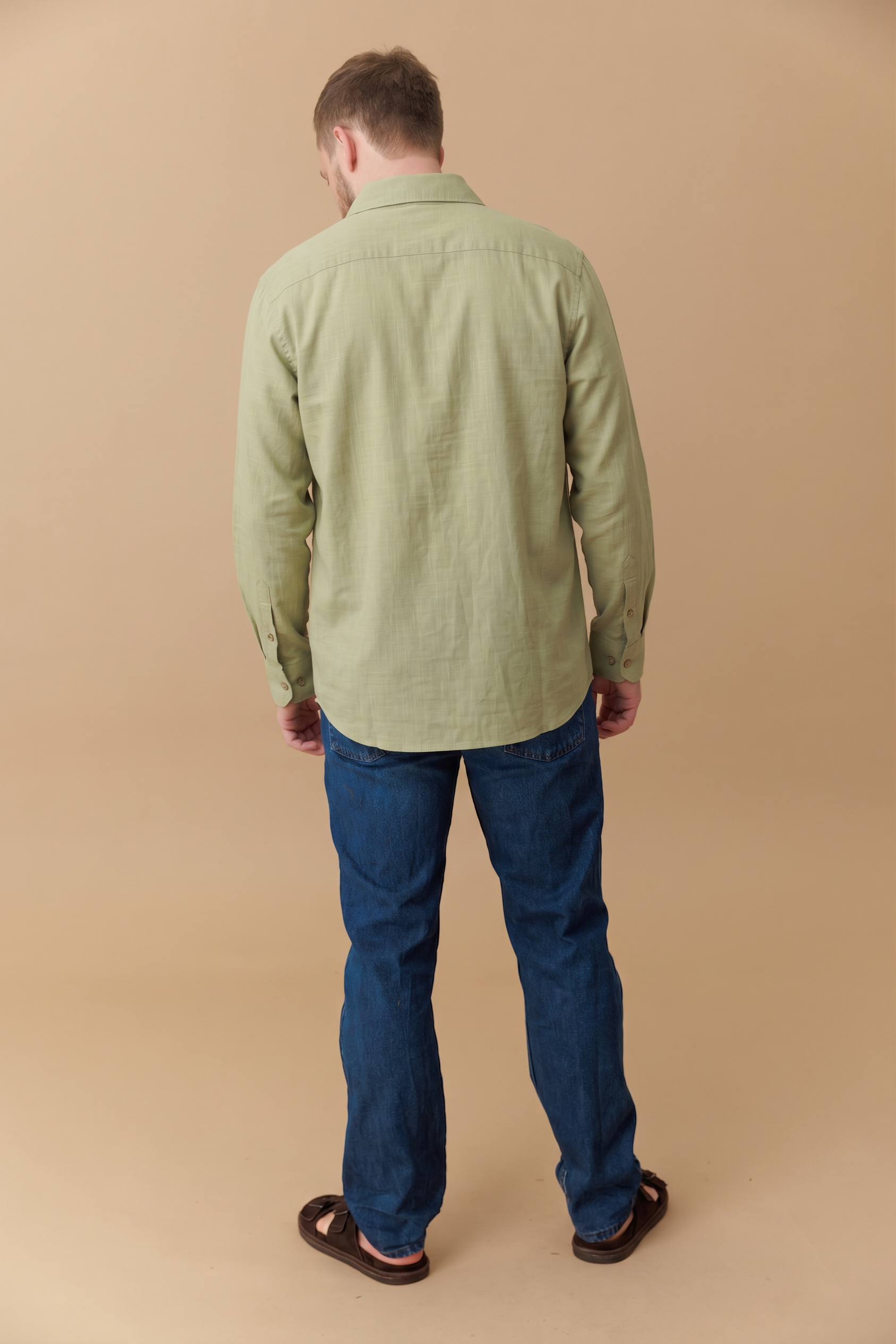Grid Weave Cotton Shirt