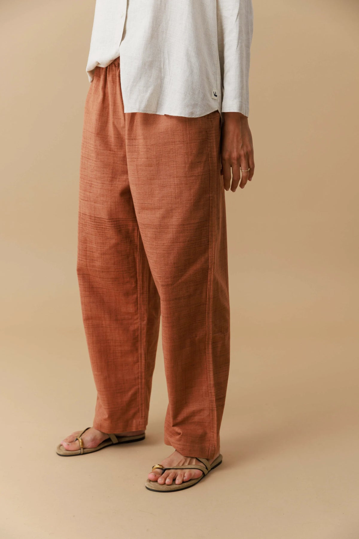 HandWoven Elastic waist Pants