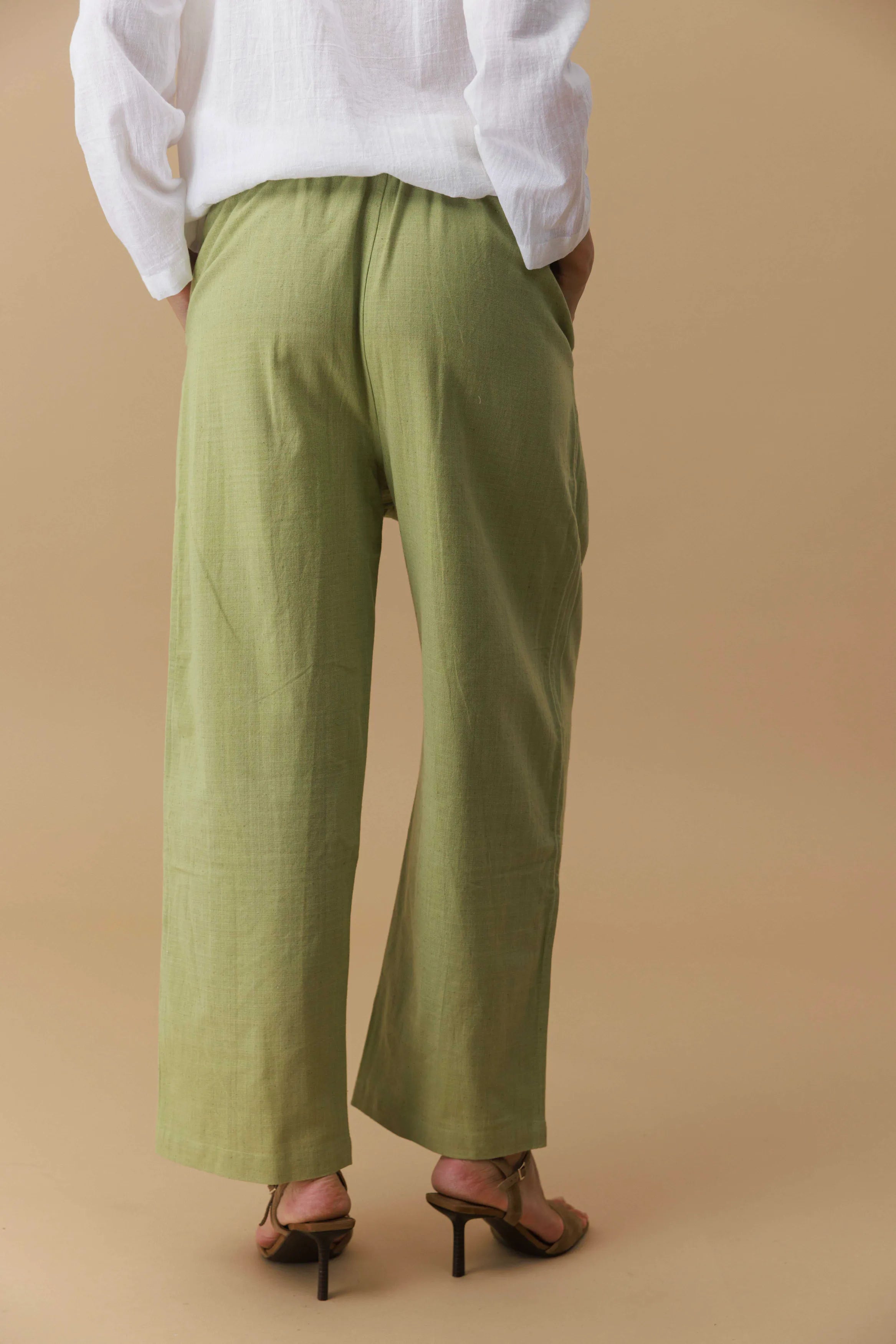 Handwoven Elastic waist Pants