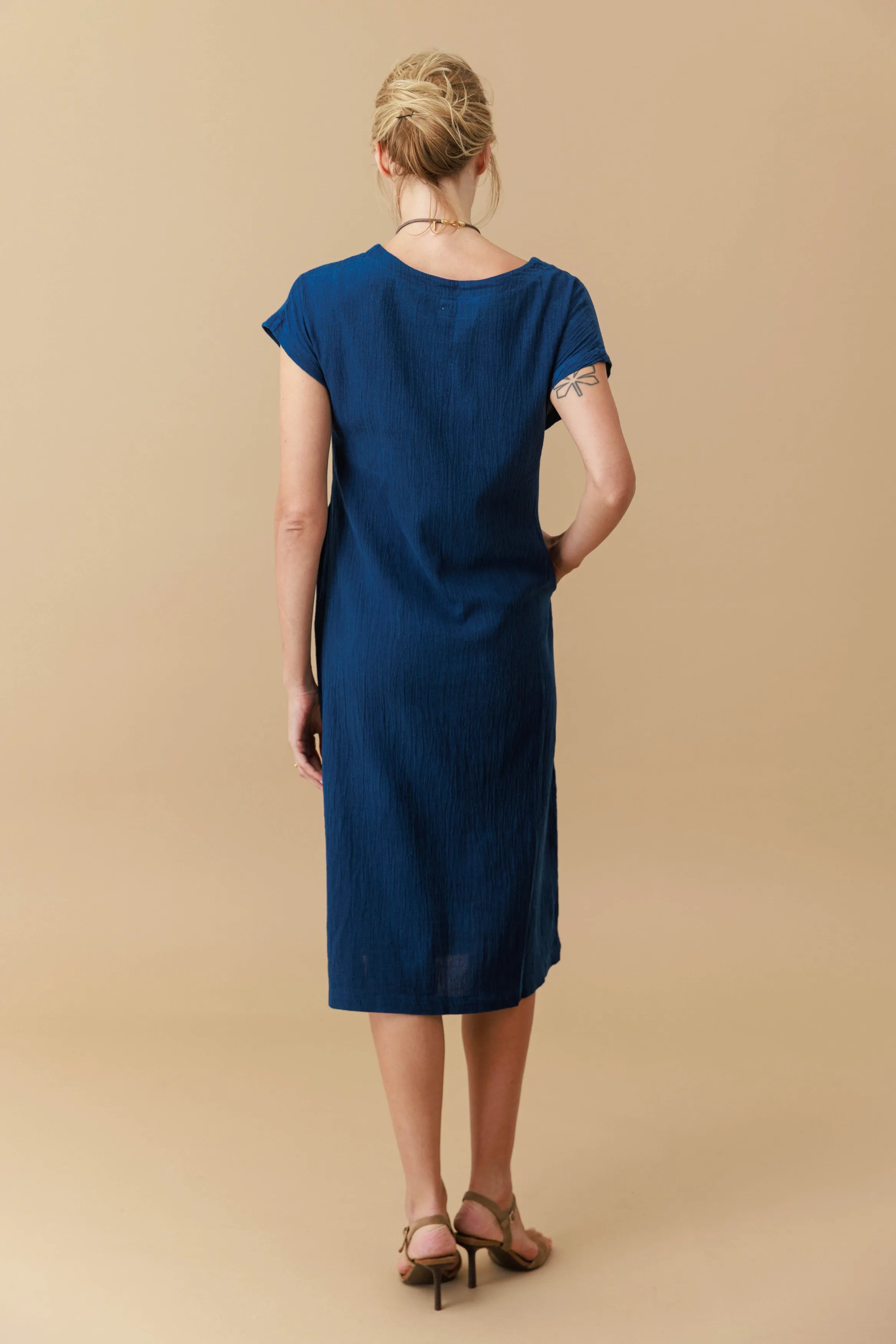 Natural Dye Midi Dress