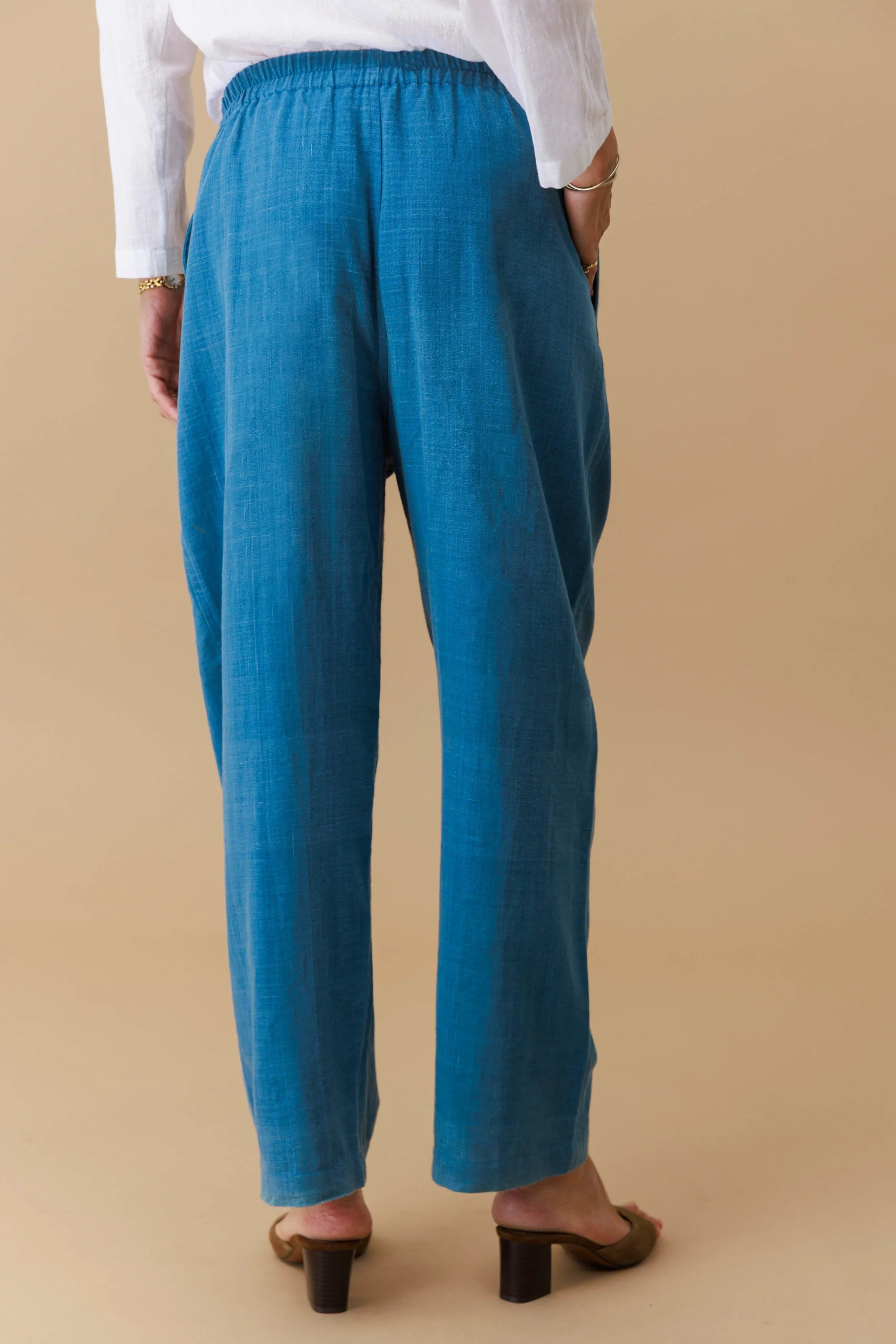 Handwoven Elastic waist Pants