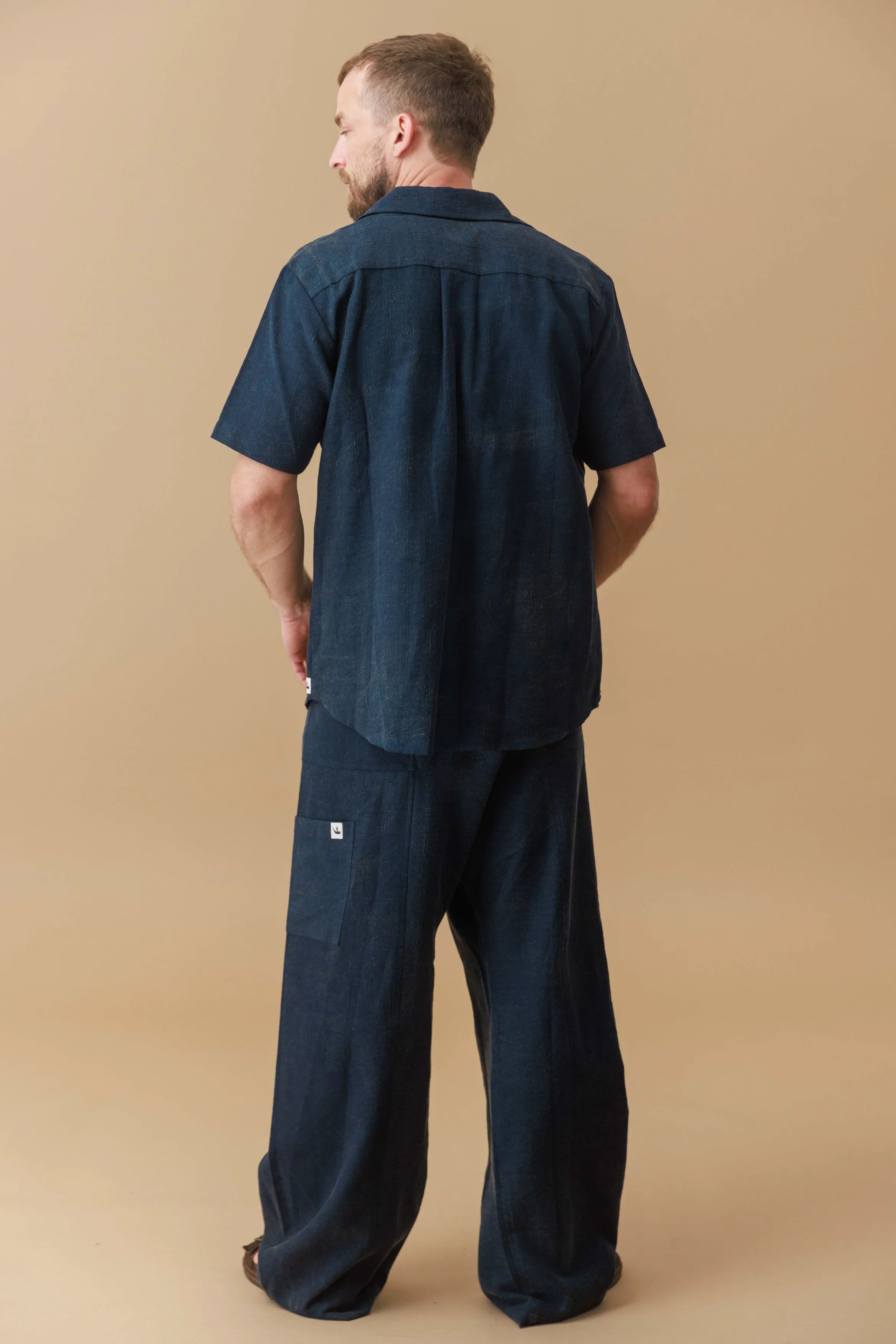 Stone Washed Fisherman Pants