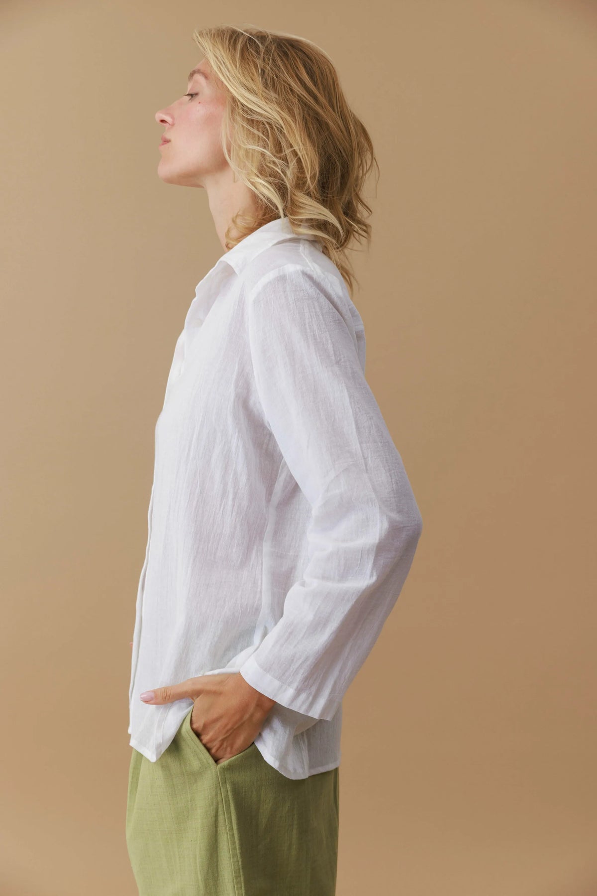 Lightweight Cotton Button Shirt