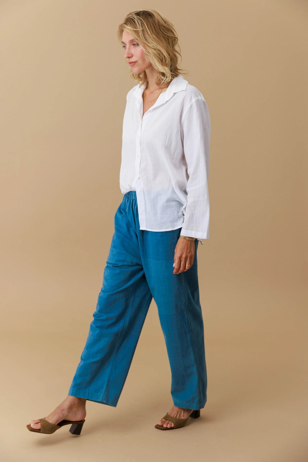 Handwoven Elastic waist Pants