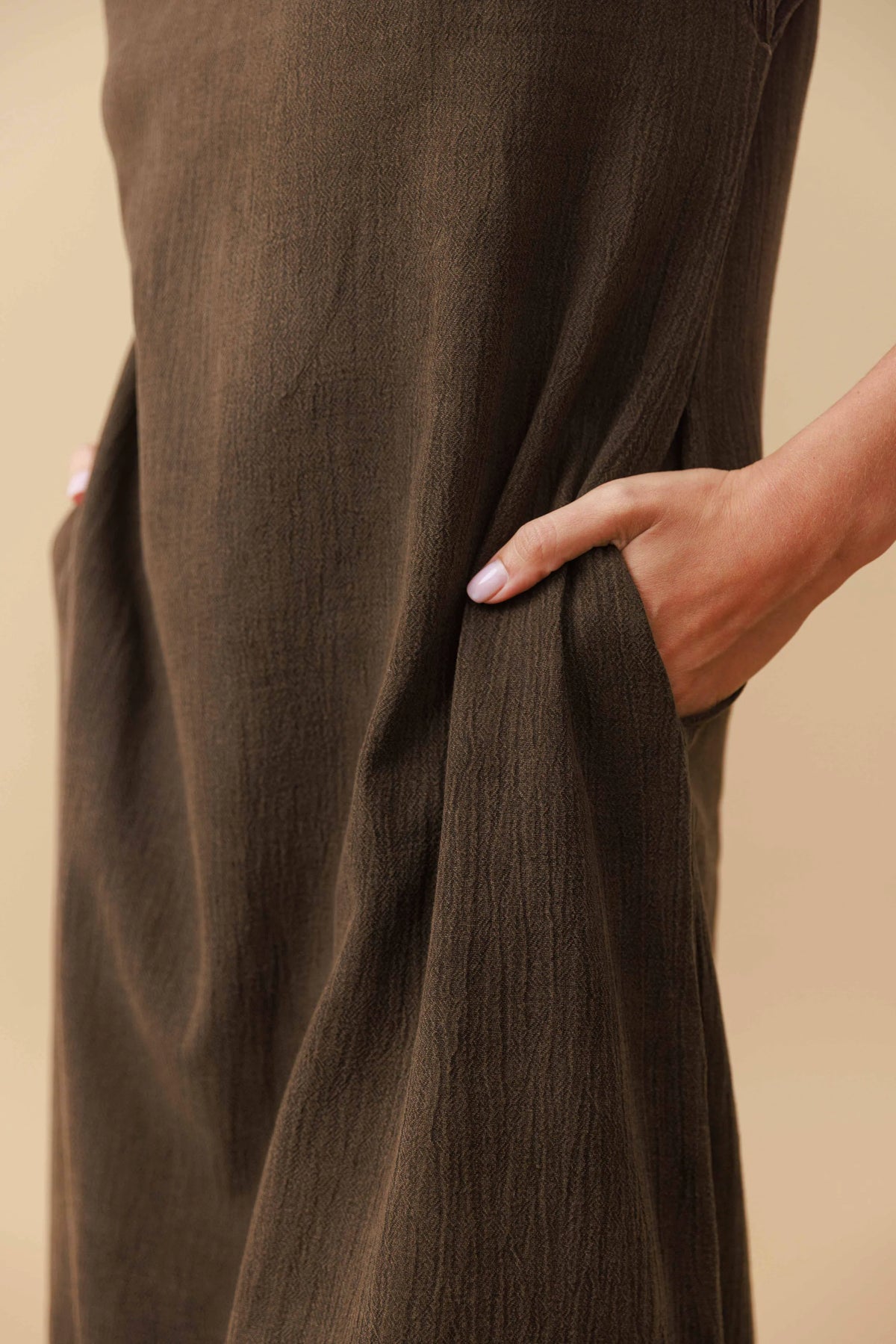 Natural Dye Midi Dress