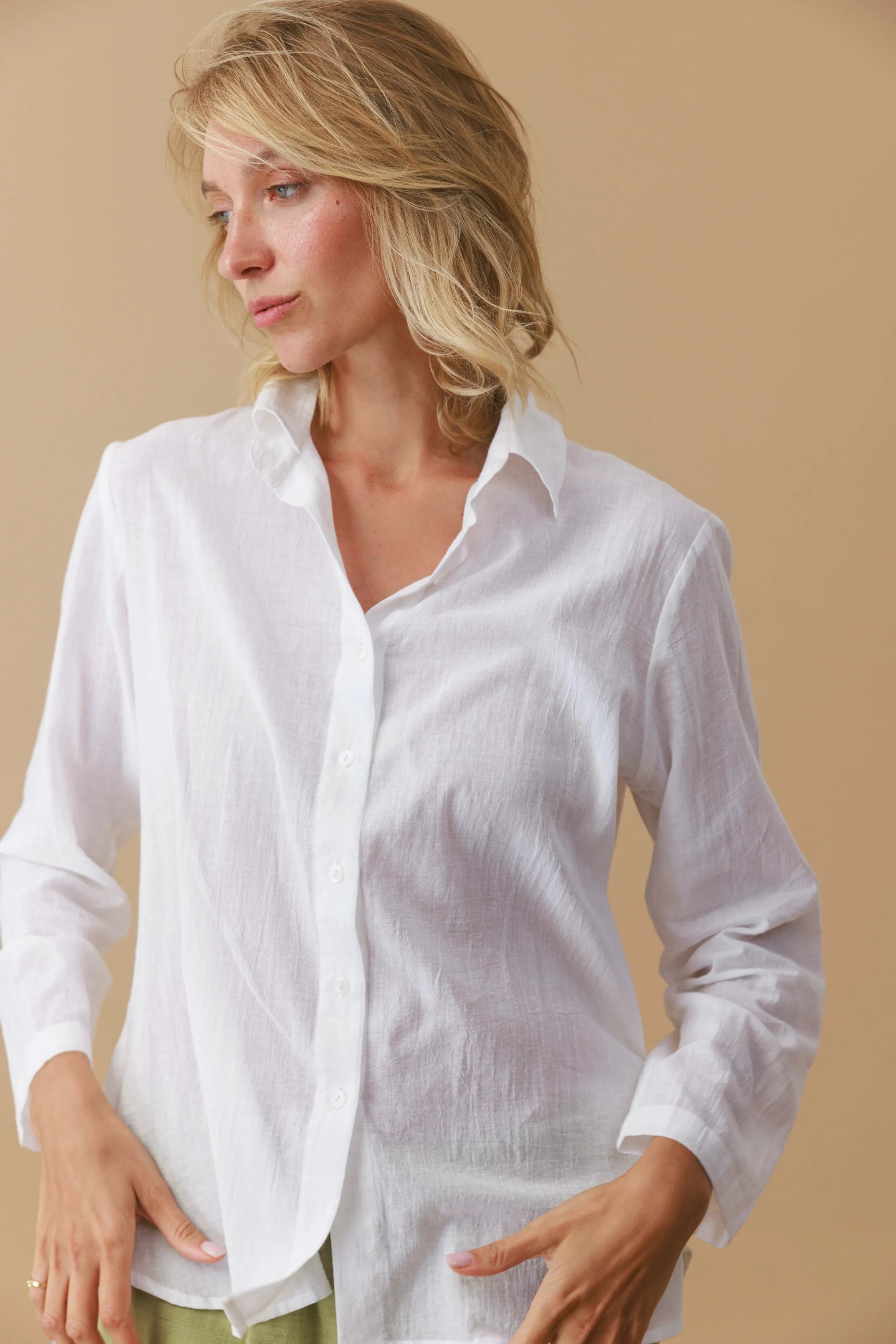 Lightweight Cotton Button Shirt