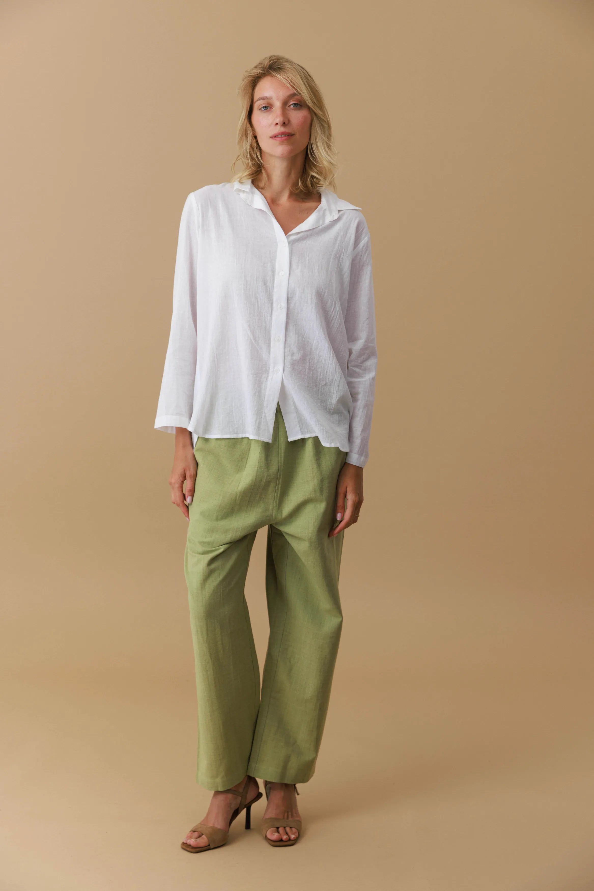 Handwoven Elastic waist Pants
