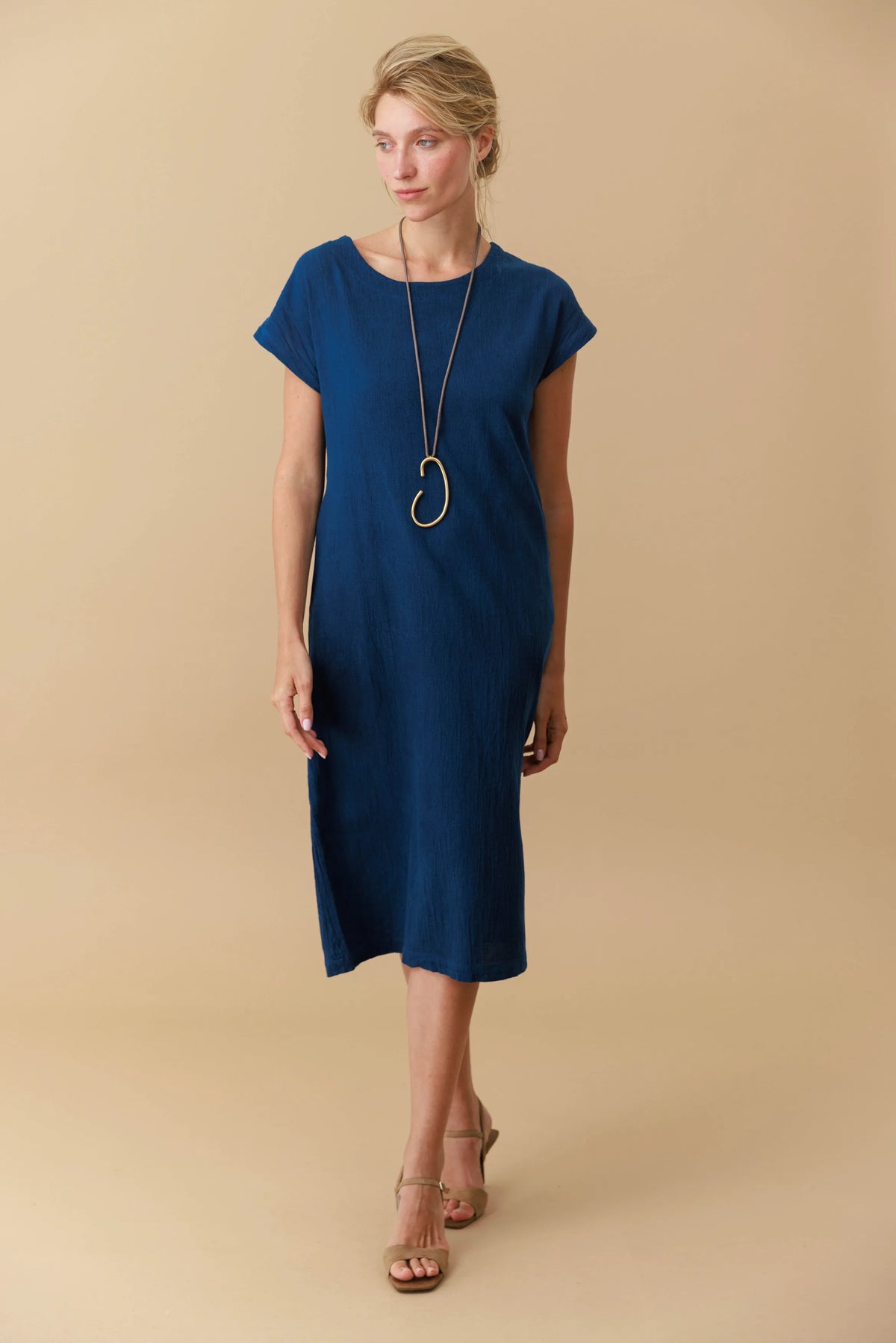 Natural Dye Midi Dress