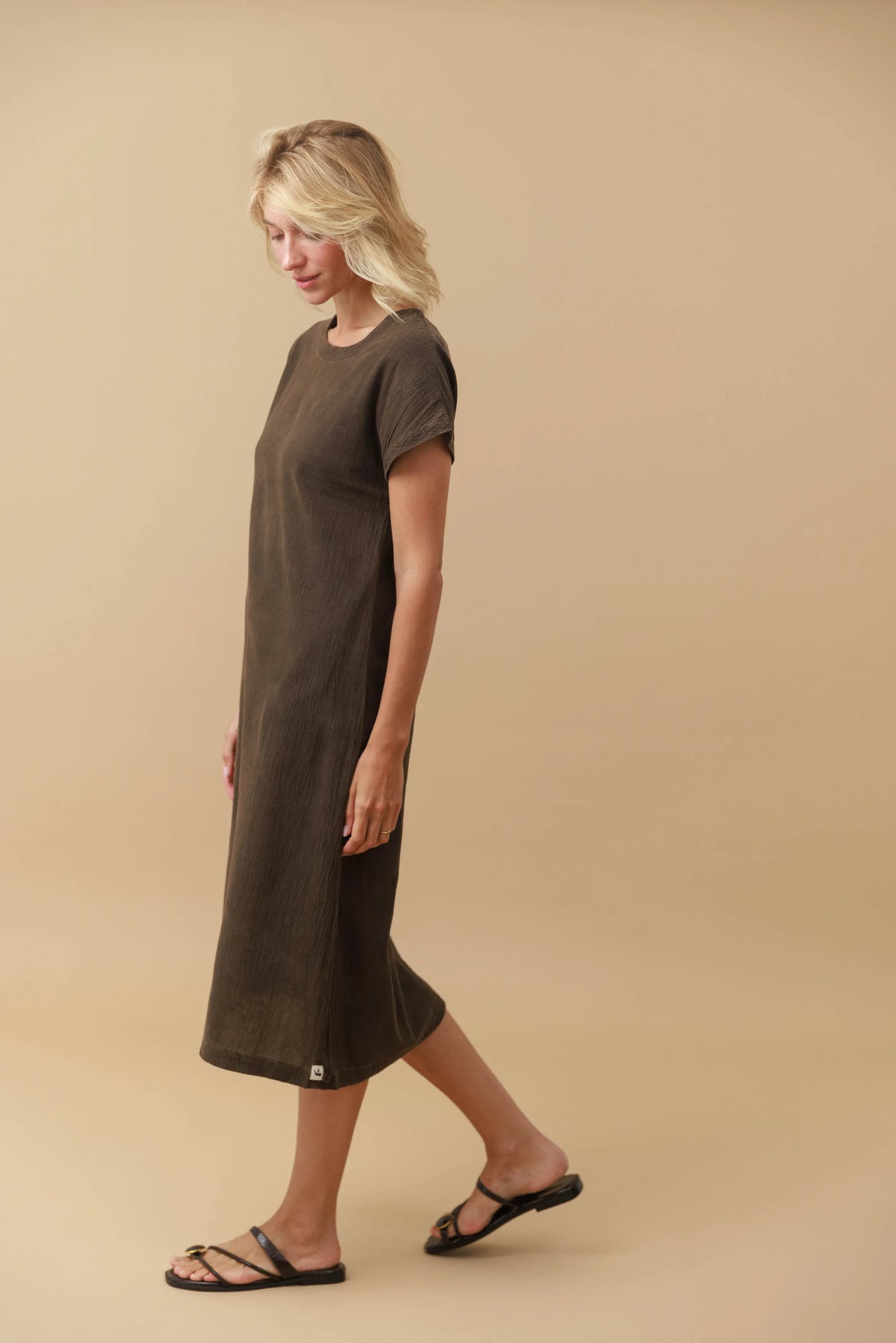 Natural Dye Midi Dress