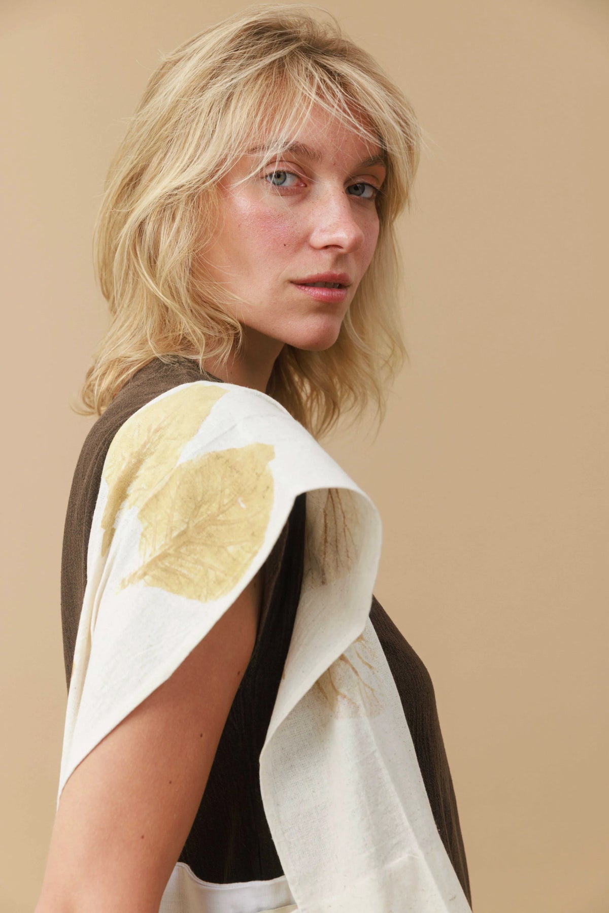 Botanical Print Cotton Tote