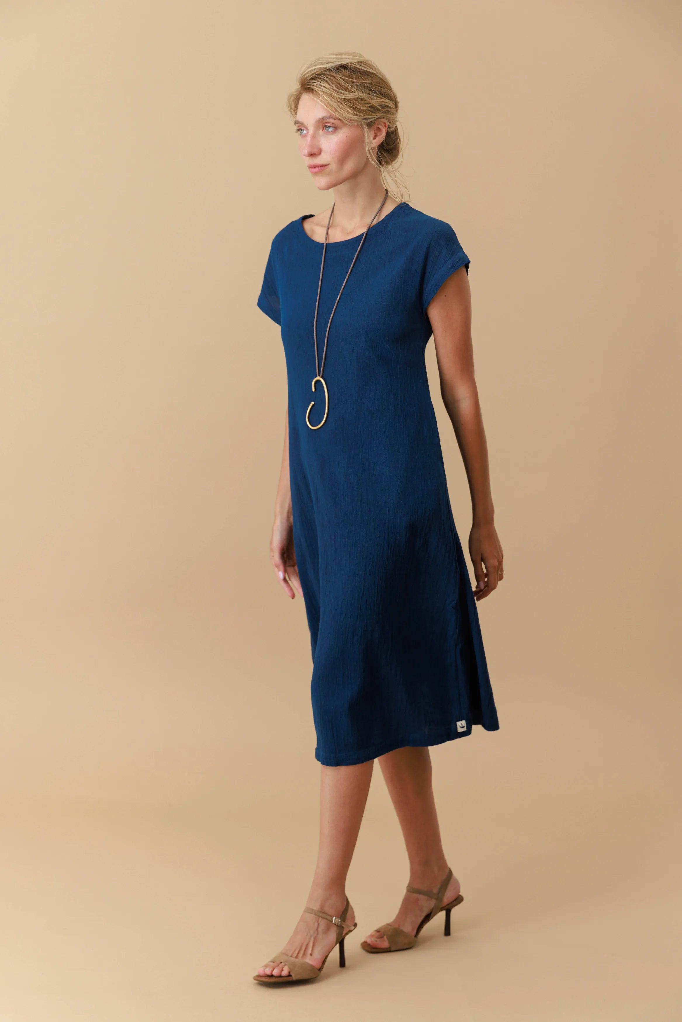 Natural Dye Midi Dress