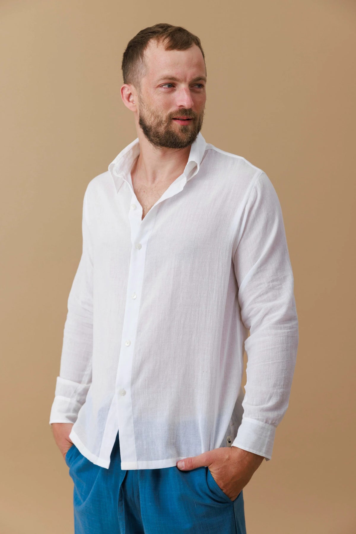 Lightweight Cotton Button Shirt