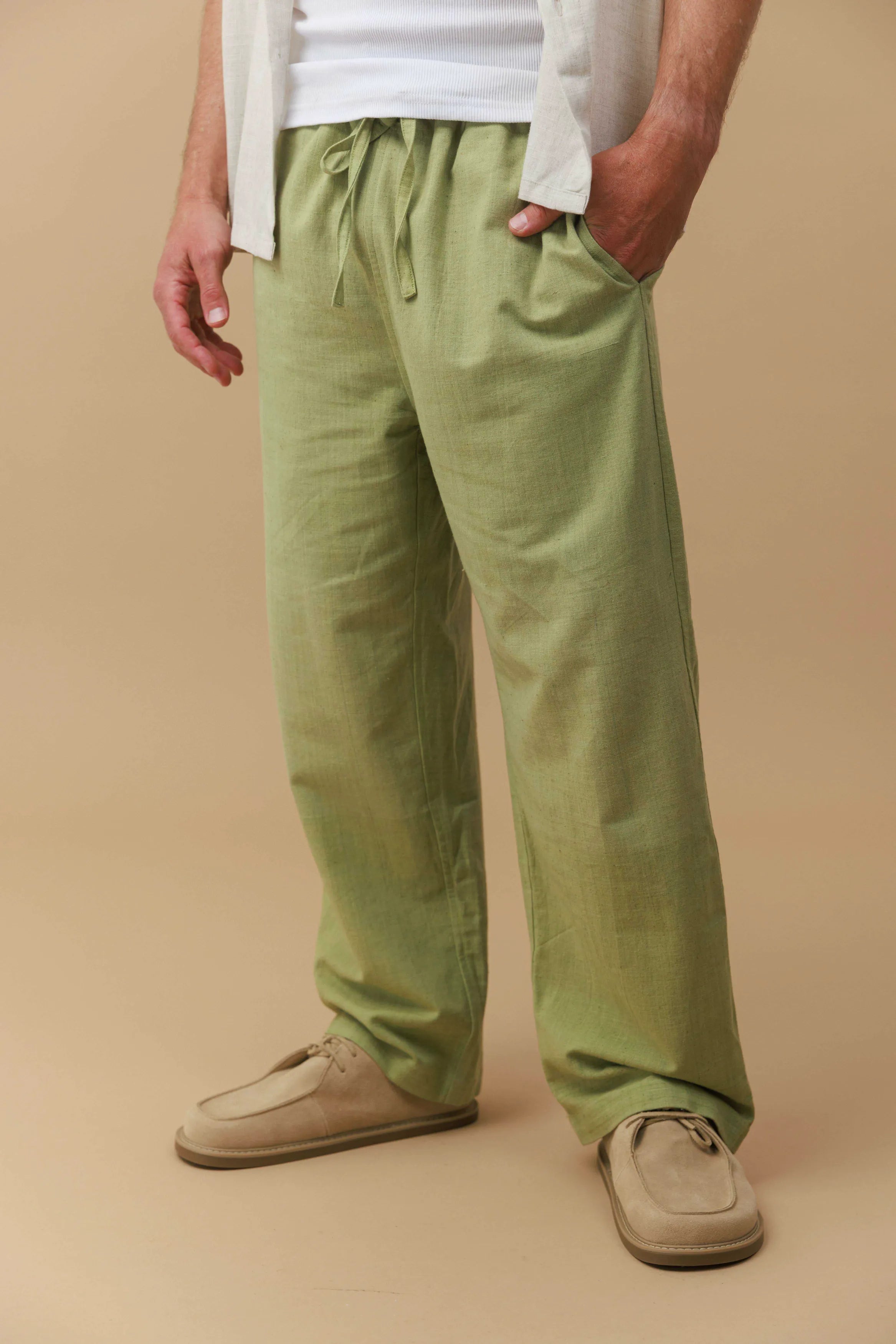 Handwoven Drawstring Pants