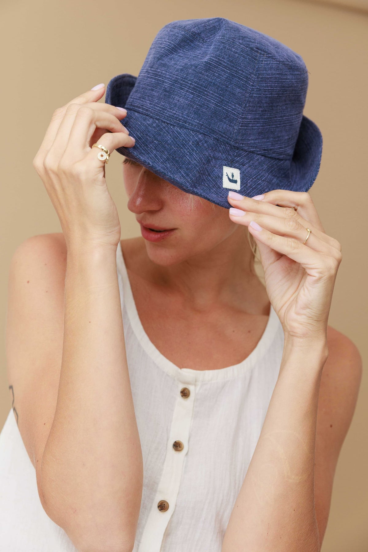 Textured Cotton Bucket Hat