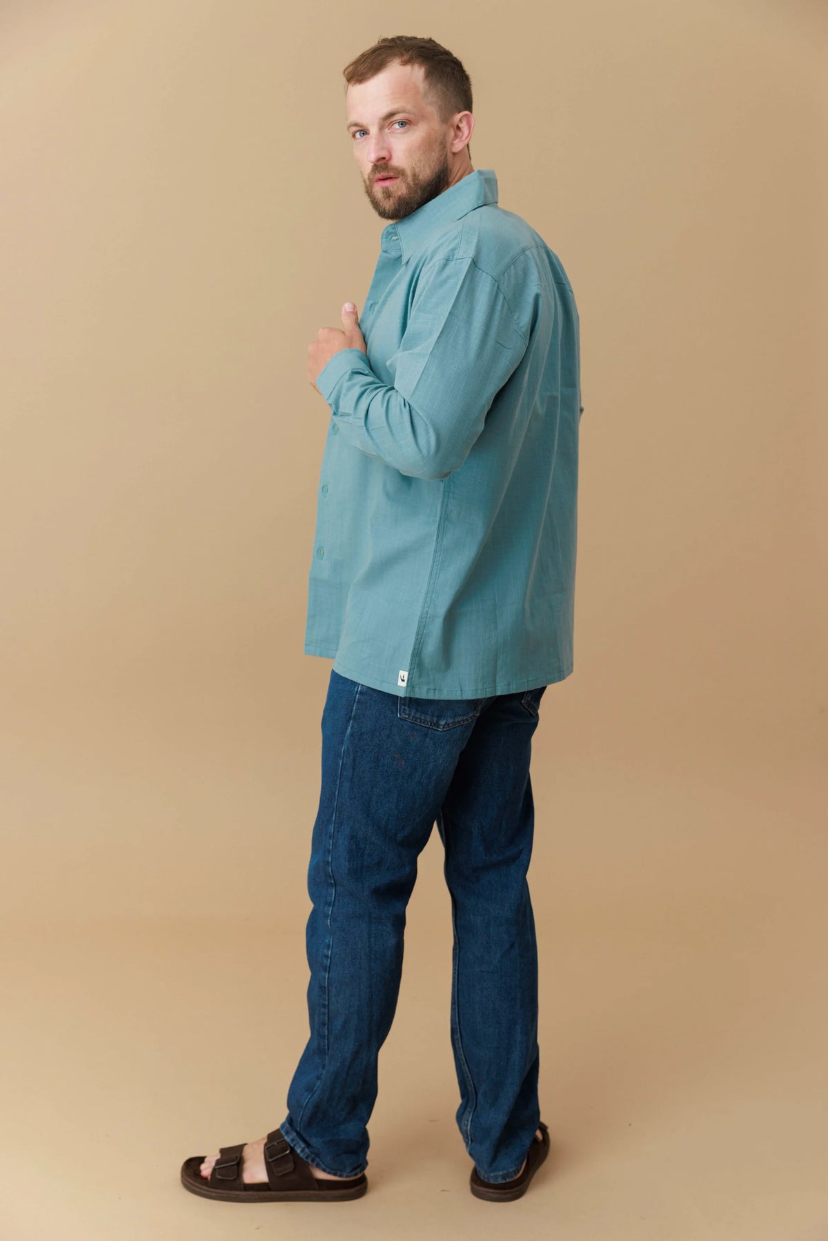 Grid Weave Cotton Shirt