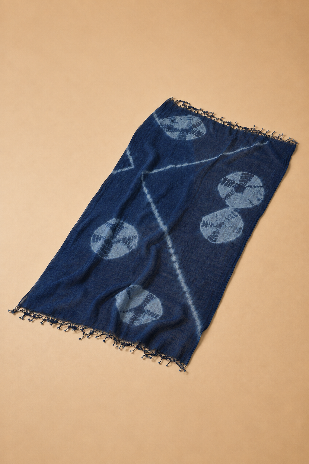 Naturally Dyed Indigo Shawl