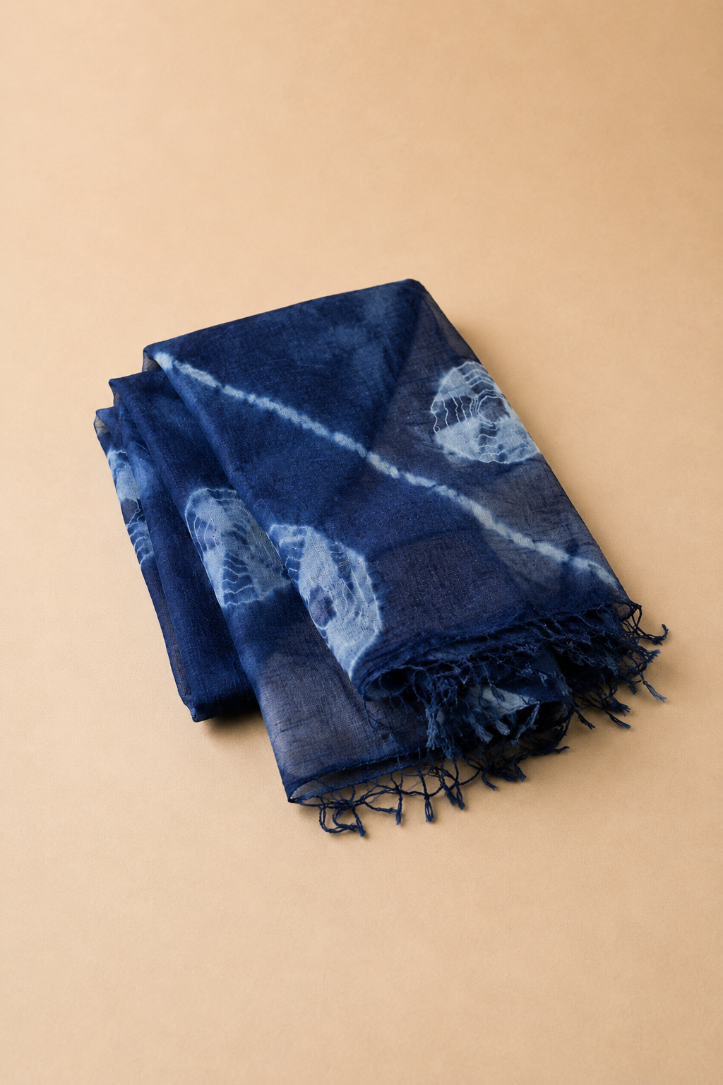 Naturally Dyed Indigo Shawl