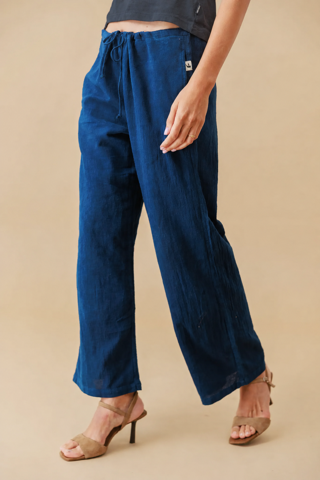 Wide Leg Drawstring Pants