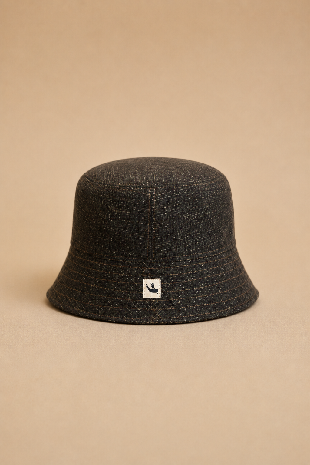 Textured Cotton Bucket Hat.